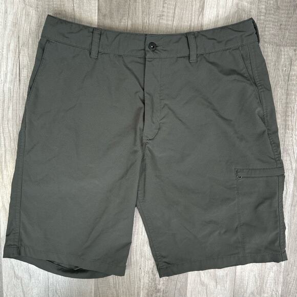 The North Face Men's Hybrid Nylon Flat Front Cargo Shorts Gray Flashdry Size 32 - Picture 4 of 8